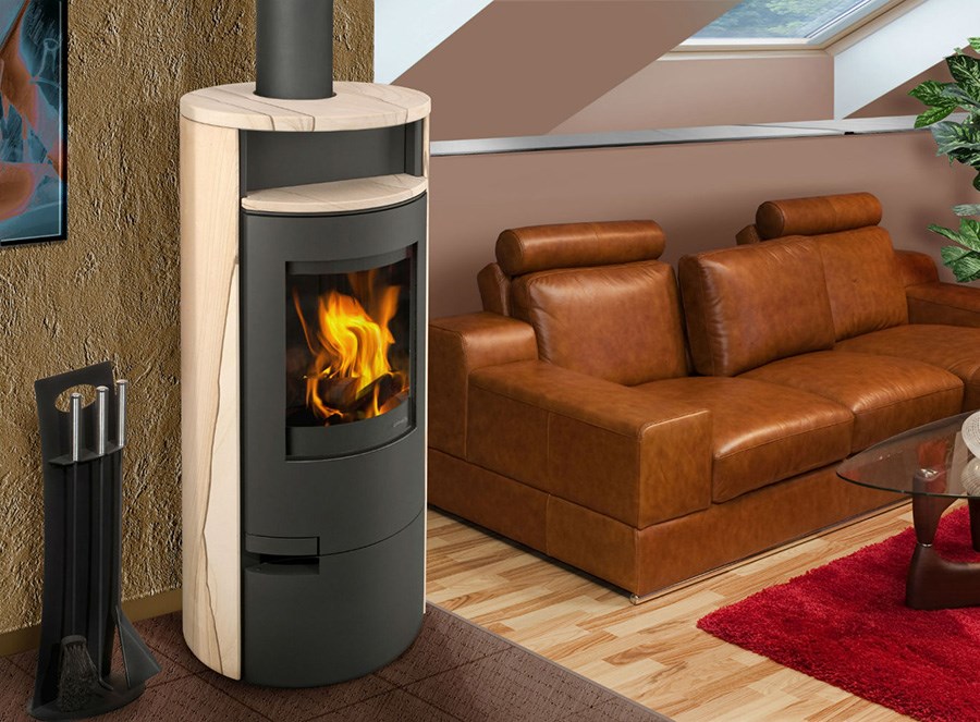 ROMOTOP LUGO 04 PIESKOVEC krbové kachle 4-11kW hnedá