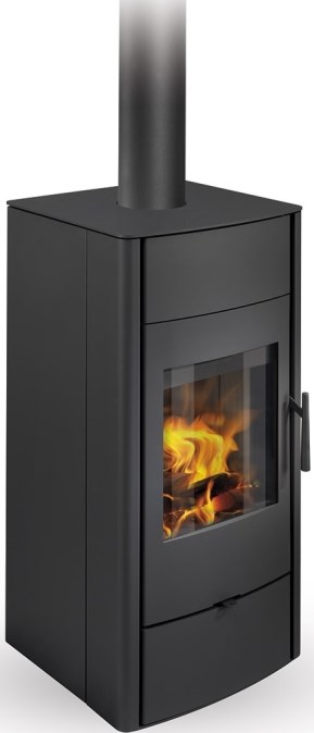 ROMOTOP ESPERA 03 krbové kachle 5-13kW, s výmenníkom, plech, čierna