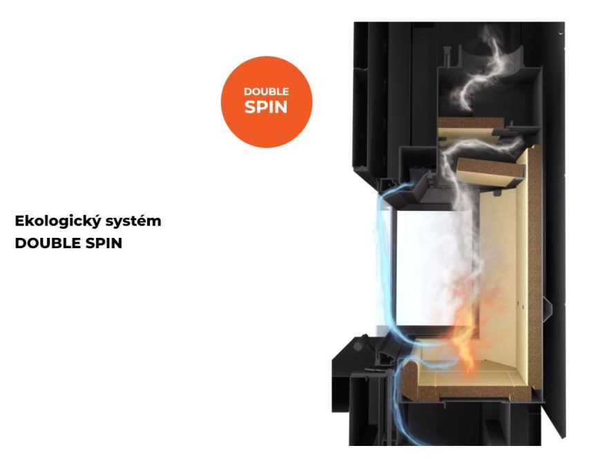 ROMOTOP ESPERA 01 krbové kachle 5-13kW, s výmenníkom, matná biela