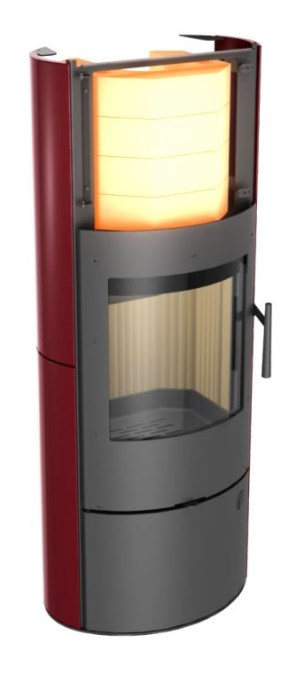 ROMOTOP LUGO N03 AKUM krbové kachle 3-7,8kW, akumulačný, plech, čierna