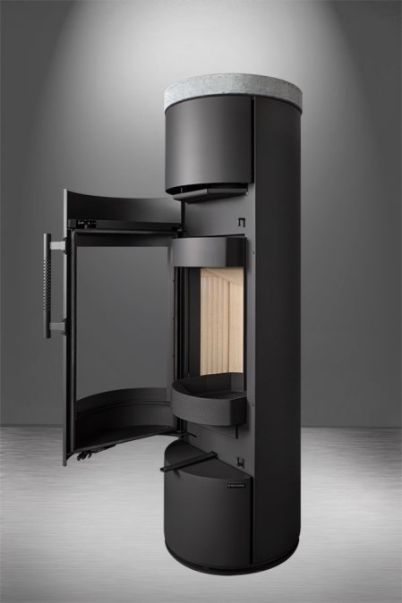 ROMOTOP LUANCO N01 AKUM krbové kachle 2,9-7,4kW, akumulačná, čierna