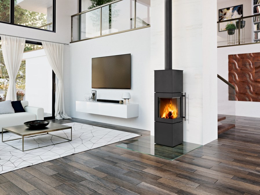 ROMOTOP ESQUINA H krbová pec 2,9-7,5 kW, rohová, akumulačná, čierna