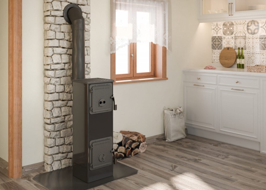 THORMA KERPEN II AT krbové kachle 2,5-7,5kW, čierna