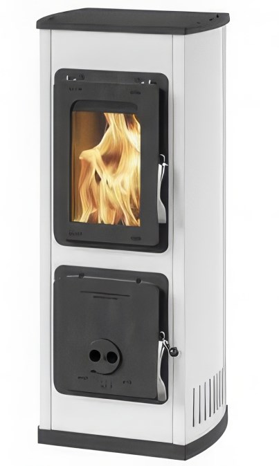 THORMA MILANO II AT krbové kachle 2,5-7,5kW, s termovíkom, biela