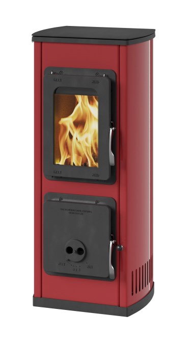 THORMA MILANO II AT krbové kachle 2,5-7,5kW, s termovíkom, vínovočervená