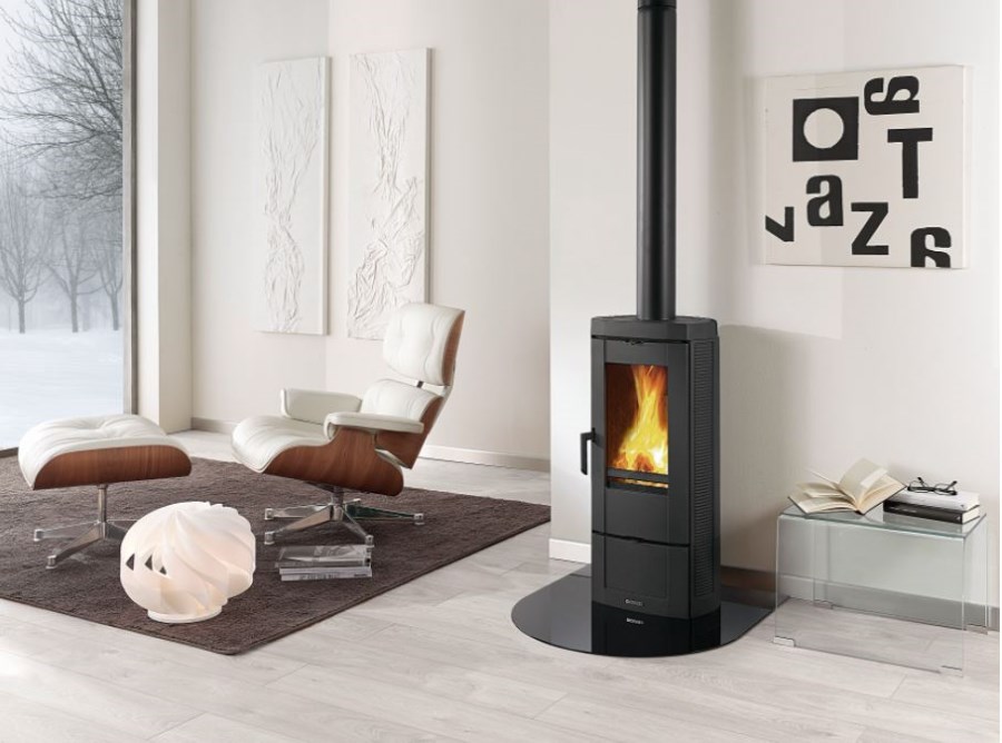 NORDICA CANDY 4.0 krbové kachle 3-9kW, čierny smalt