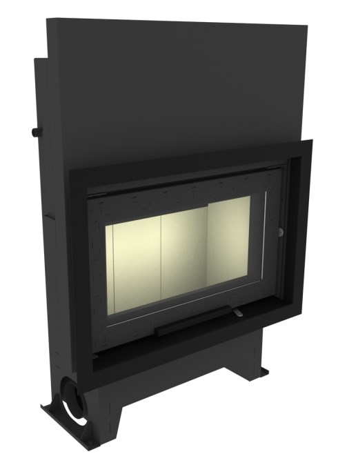 KRETZ B 104 V15 krbová vložka 16kW, s výmenníkom, čierna