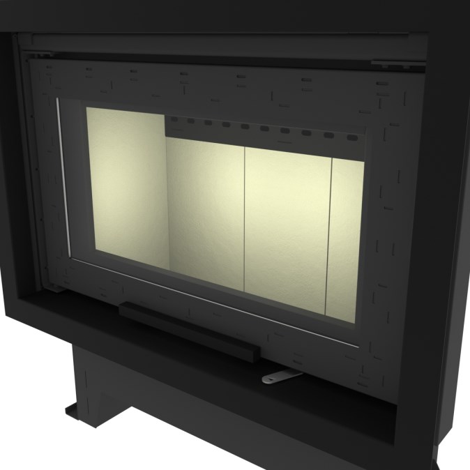 KRETZ B 104 V15 krbová vložka 16kW, s výmenníkom, čierna