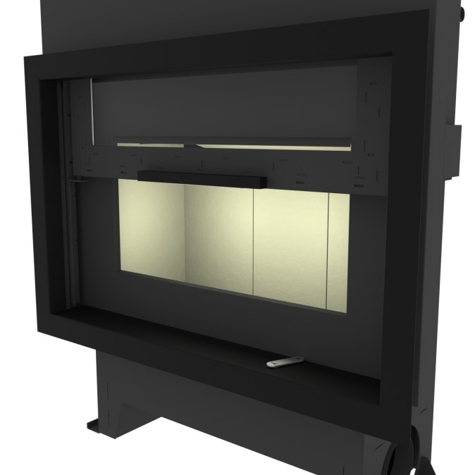 KRETZ B 104 V15 krbová vložka 16kW, s výmenníkom, čierna
