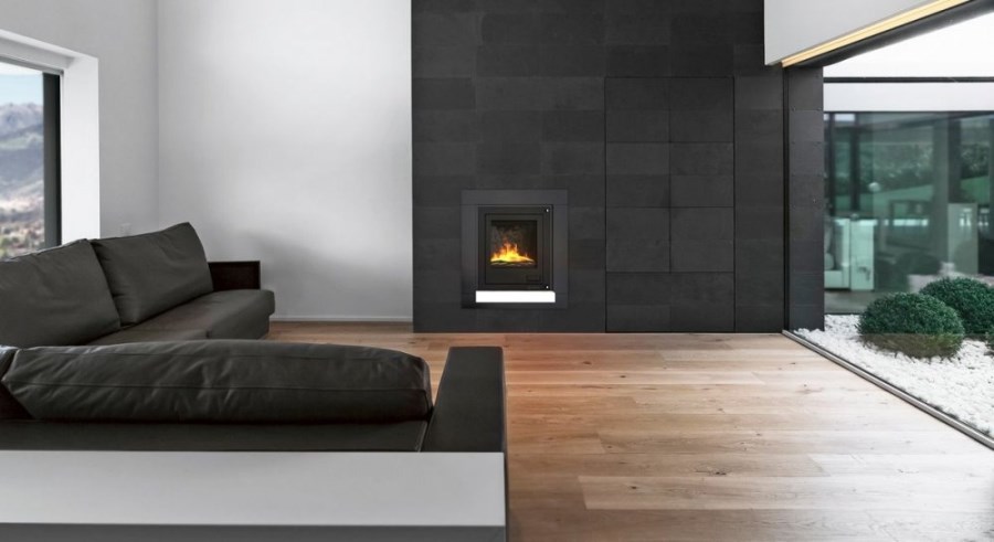 HS FLAMINGO AQUAFLAM 17 krbová vložka 17kW, s výmenníkom, manuálna regulácia, čierna
