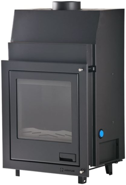 HS FLAMINGO AQUAFLAM 7 krbová vložka 3-10kW, s výmenníkom, s manuálnou reguláciou, čierna