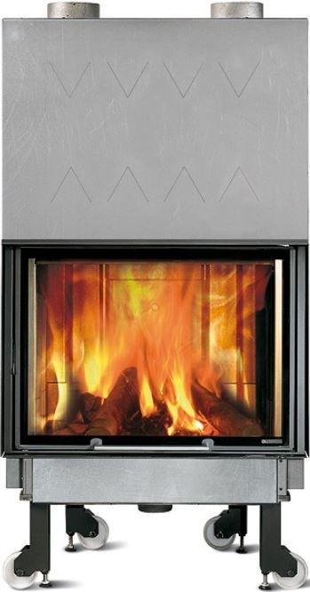 NORDICA MONOBLOK 800 krbová vložka 10kW, rohová, pravá, čierna