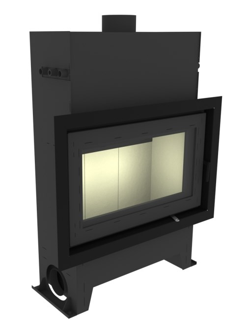 KRETZ B 103 V15 krbová vložka 16kW, s výmenníkom, čierna