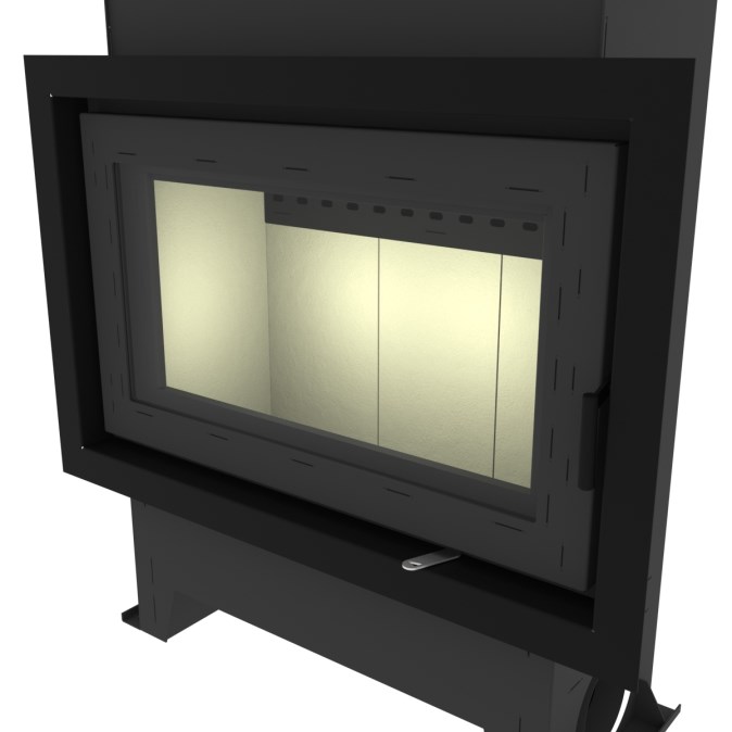 KRETZ B 103 V15 krbová vložka 16kW, s výmenníkom, čierna
