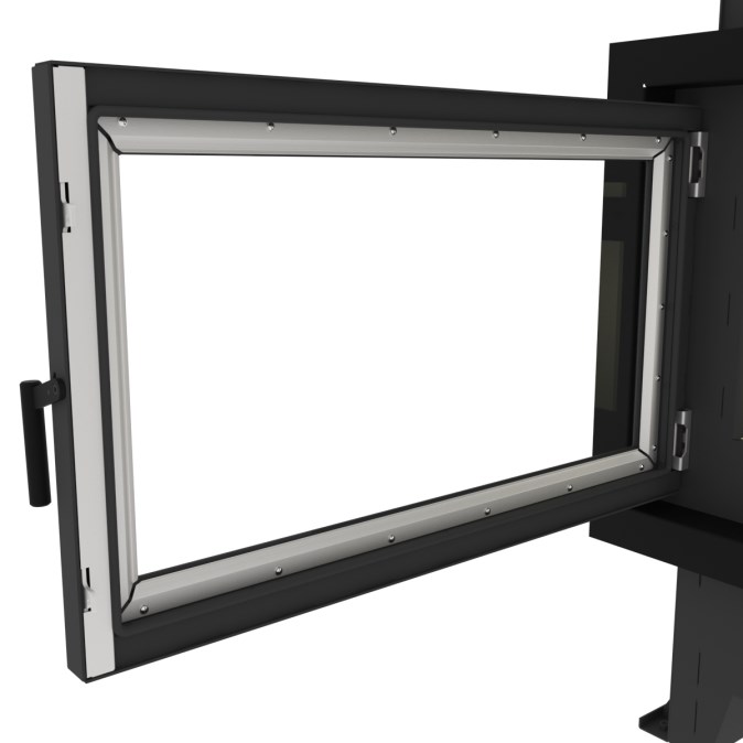 KRETZ B 103 V15 krbová vložka 16kW, s výmenníkom, čierna