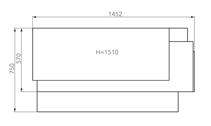 HAAS+SOHN ADONIS II krbová stavebnica s vložkou Jonava IV 2,8-8,3kW, čierna/betón