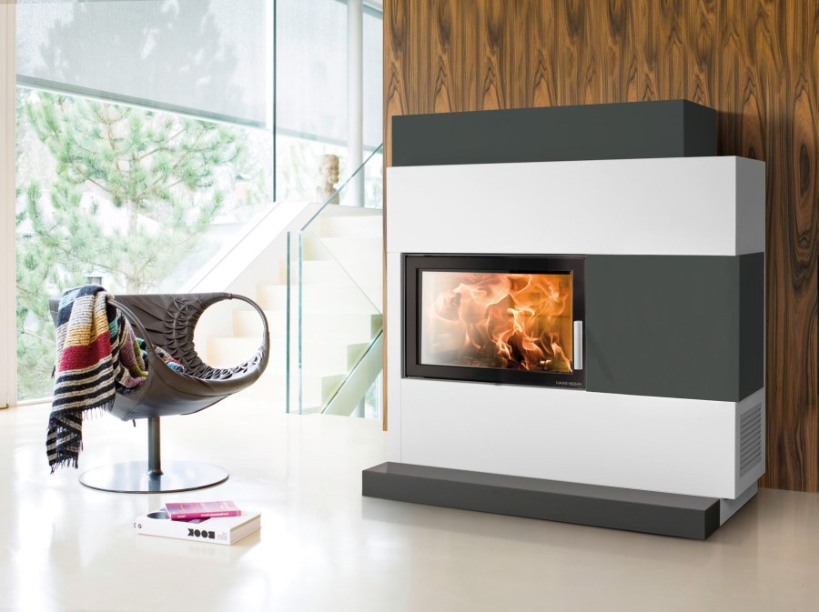 HAAS+SOHN ADONIS II krbová stavebnica s vložkou Jonava IV 2,8-8,3kW, čierna/betón