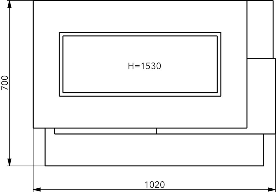 HAAS+SOHN ASCIM II krbová stavebnica s vložkou Malvik IV 2,4-7,5kW, hnedá/betón