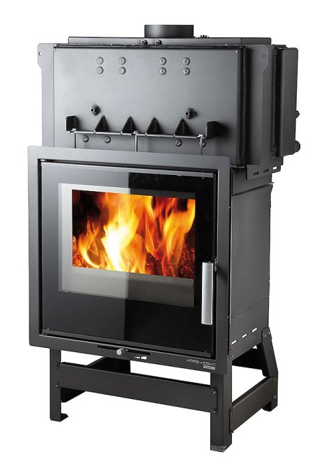 HAAS+SOHN VESUVIO II/15/2S krbová vložka 10-20,1kW, s výmenníkom,čierna