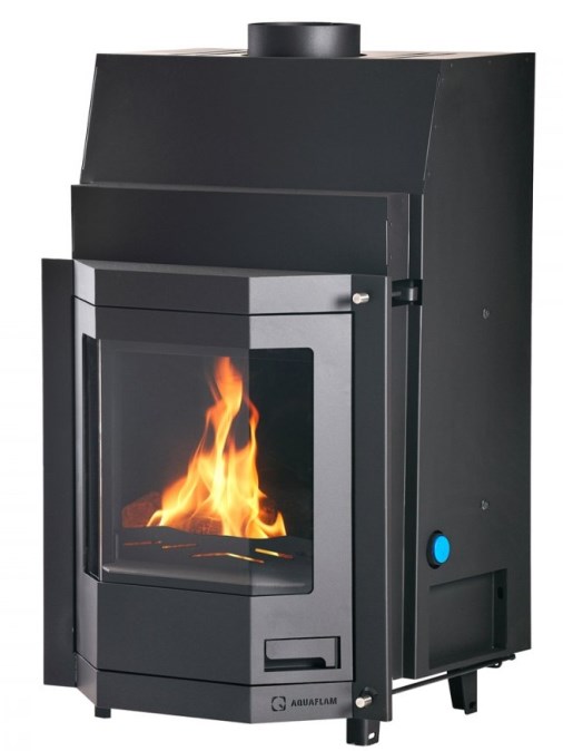 HS FLAMINGO AQUAFLAM PRIZMAT 17 krbová vložka 17kW, s výmenníkom, manuálna regulácia, čierna