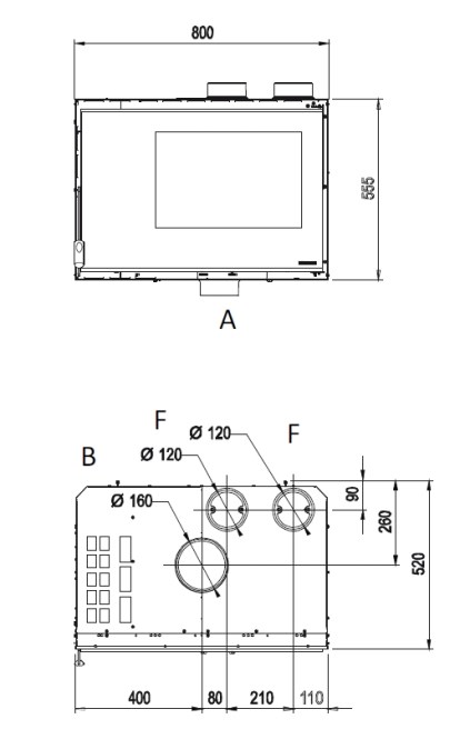 NORDICA INSERTO 80 HIGH PRESSURE krbová vložka 4-12kW, čierna