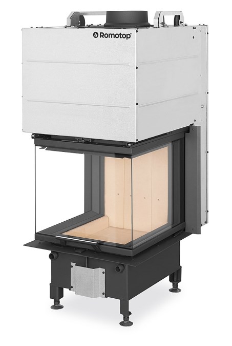 ROMOTOP HEAT U 3G L 50.52.70.21 krbová vložka 4-10,4kW, trojstranné sklo, čierna