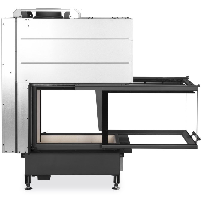 ROMOTOP HEAT U 3G L 50.52.70.21 krbová vložka 4-10,4kW, trojstranné sklo, čierna