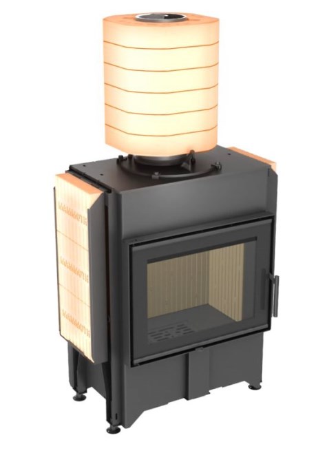 ROMOTOP HEAT 3G L 88.50.01 krbová vložka 4,5-11,7kW, s výsuvnými dvierkami, čierna