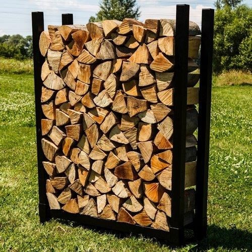 HOT FIRE MODUL 1 stojan na drevo, čierna