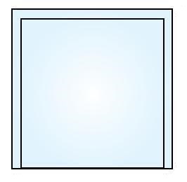 AMIRRO sklo pod kachle 1100x1100mm, štvorec