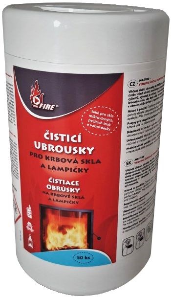 HELFARE čistiace obrúsky 50ks, na čistenie krbových skiel (balenie)