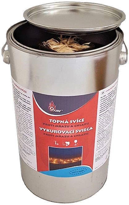 HELFARE vykurovacia svieca 3,2kg, doba horenia 8h, proti mrazu a chladu, zdroj svetla, dekorácia