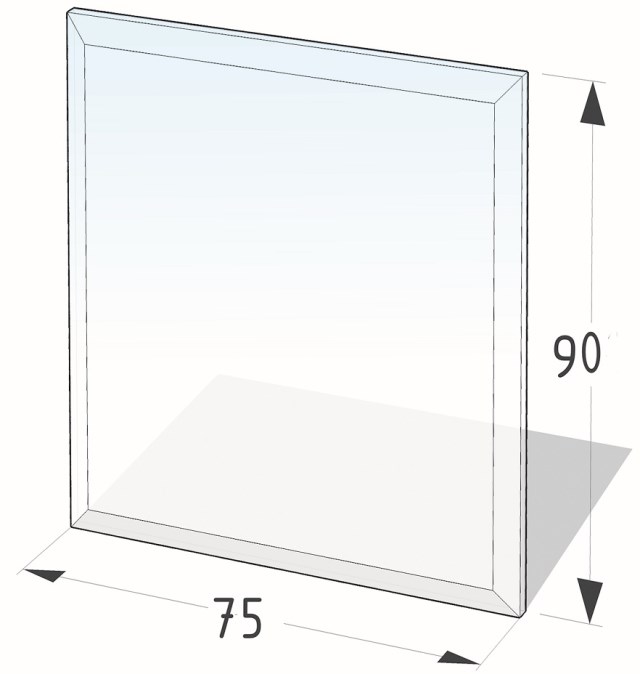 LIENBACHER sklo pod pec 750x900mm, obdĺžnik