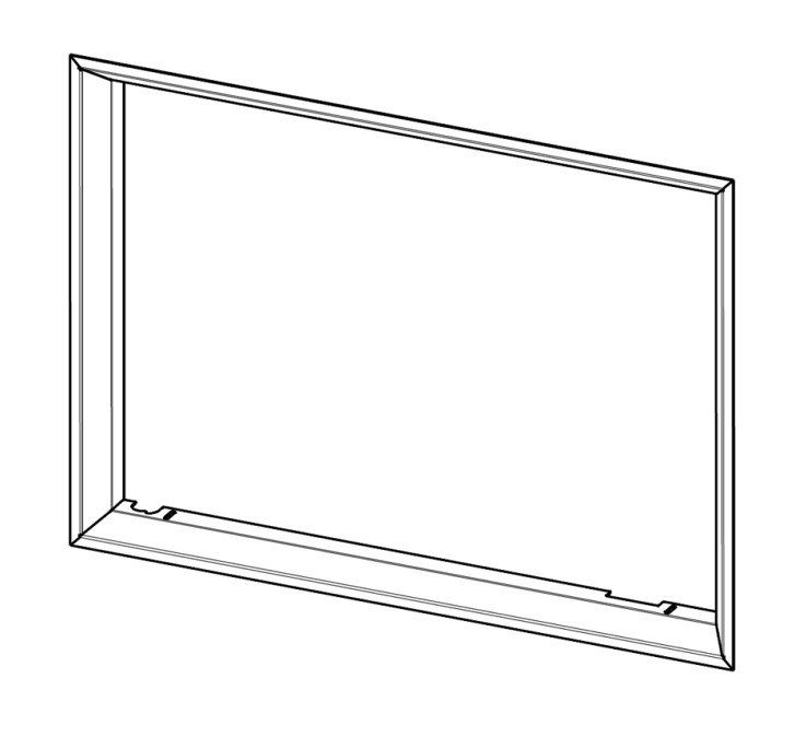 ROMOTOP rámček 755x60x554mm, krycí, polohluboký
