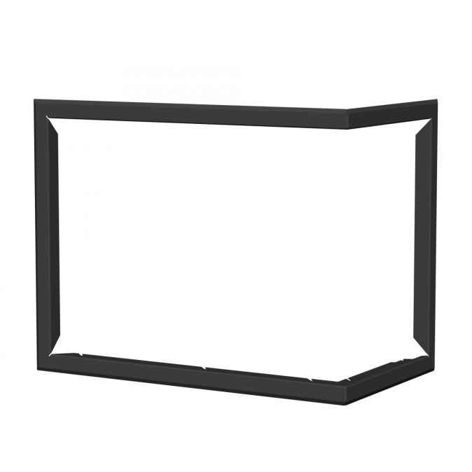 ROMOTOP rámik 633,8x363,3x495mm, univerzálny, plytký, čierna