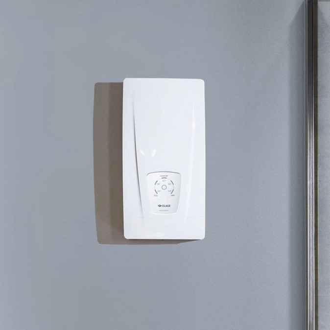 CLAGE DCX NEXT ELECTRONICS MPS prietokový ohrievač 18/27 kW, 400 V, elektrický, nad umývadlo, plast