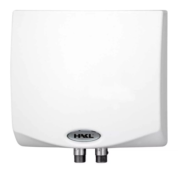HAKL MKX prietokový ohrievač 4,5/7 kW, elektrický, pod/nad umývadlo, plast
