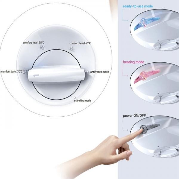 TESY BILIGHT BI 150V elektrický ohrievač 150 l, 3 kW, zásobníkový, zvislý, biela, smalt