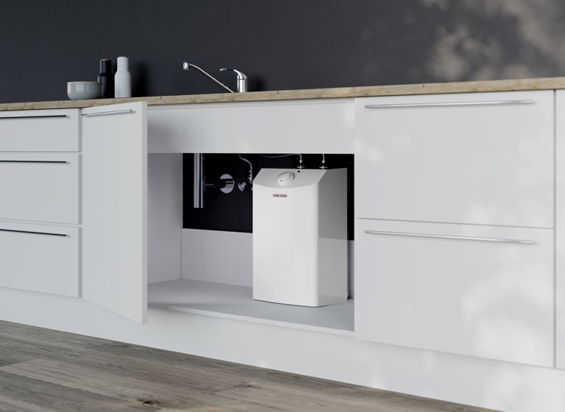 STIEBEL ELTRON ESH 5 U-N TREND +A zásobníkový ohrievač 5 l, beztlakový, závesný, pod odberné miesto, s umývadlovou batériou, plast