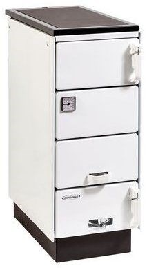 KVS MORAVIA VSP 9106 sporák na tuhé palivá 8,4 kW, s výmenníkom, biela