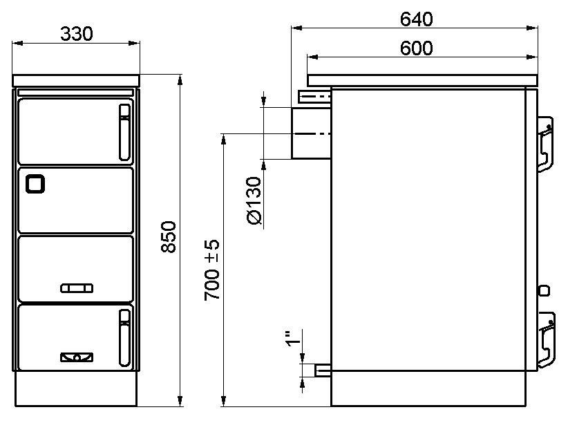 KVS MORAVIA VSP 9106 sporák na tuhé palivá 8,4 kW, s výmenníkom, biela