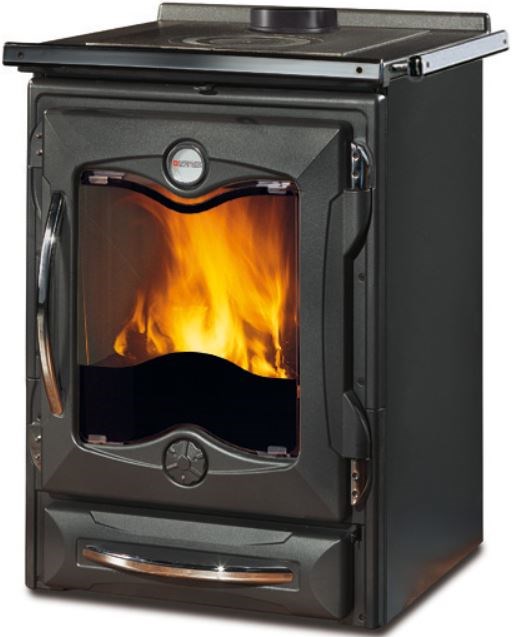 NORDICA CUCINOTTA sporák na tuhé palivá 4-13kW, čierna