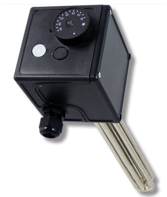 REGULUS ETT-R-6 výhrevné teleso 6kW, G6/4", 3fázové, s termostatickou hlavicou