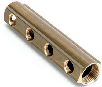 COMAP SKINPRESS 9800 tyč rozvádzača 1", 7 výstupov, mosadz
