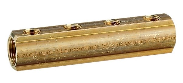 GIACOMINI R551 rozdeľovač 1"x1/2", 7 okruhov, s vnútornými závitmi