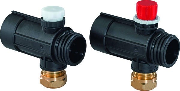UPONOR MAGNA rozdeľovač priemyselný G 1 1/2", vr. svorného šróbenia pre potrubie PEXa 25x2,3mm, polyamid (sada)