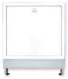 HERZ skrinka rozdeľovača 750x80-110x705-775mm do steny, oceľový plech, biela