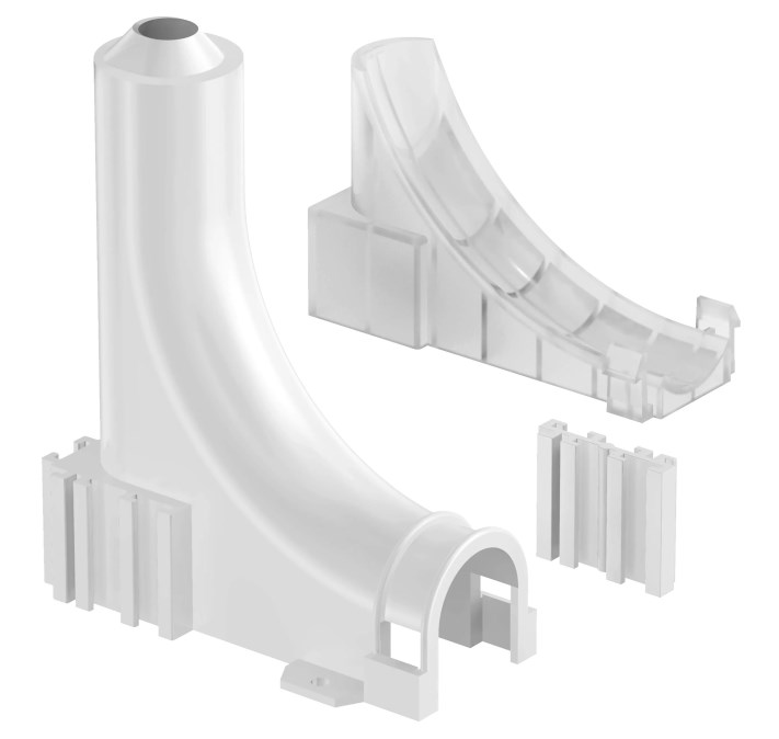 UPONOR SMART RADI vodiaci oblúk 25/20mm, podporný, plast, biela