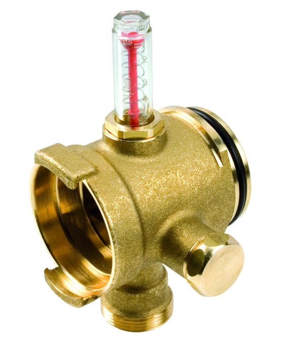 GIACOMINI R53MM modul rozdeľovača DN32x3/4"E, pre prívod, s regulačným šróbením a prietokomerom