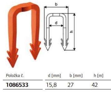 UPONOR upevňovacia príchytka 14-20mm